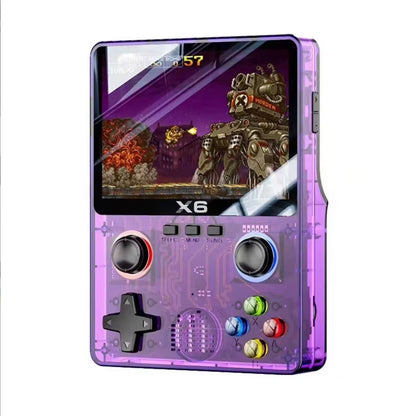 NEW X6 Game Console Retro Video Game Console 3.5'' IPS Screen Portable Handheld Game Player Classic Games Children Gifts